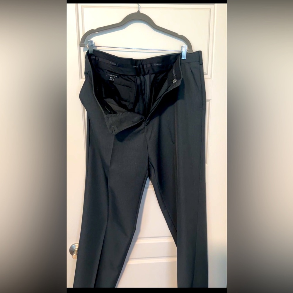 Van Heusen charcoal gray dress pants 38x32